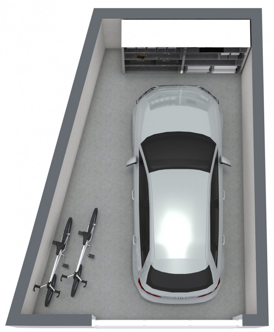 GR visual Garage - 3D Floor Plan Etagenwohnung Ratingen