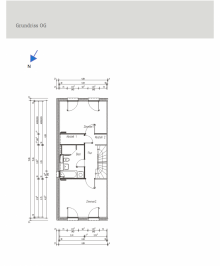Grundriss OG Modernes Reihenendhaus: 141 qm + 5 Zimmer + 2 B�der + G�ste-WC + gro�er Garten **SP & Garage** in Lintorf
