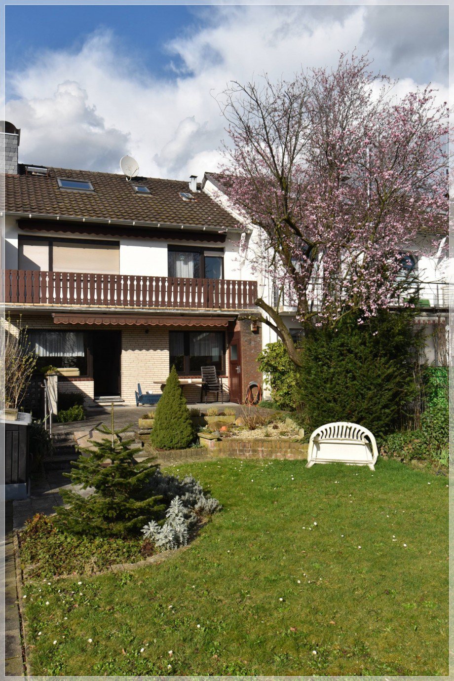 Gartenansicht Reihenmittelhaus Ratingen