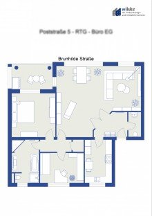 GR Brunhilde Stra�e 3-Zimmer-Wohnung in gehobener Nachbarschaft des Rheins - Natur und Behaglichkeit garantiert