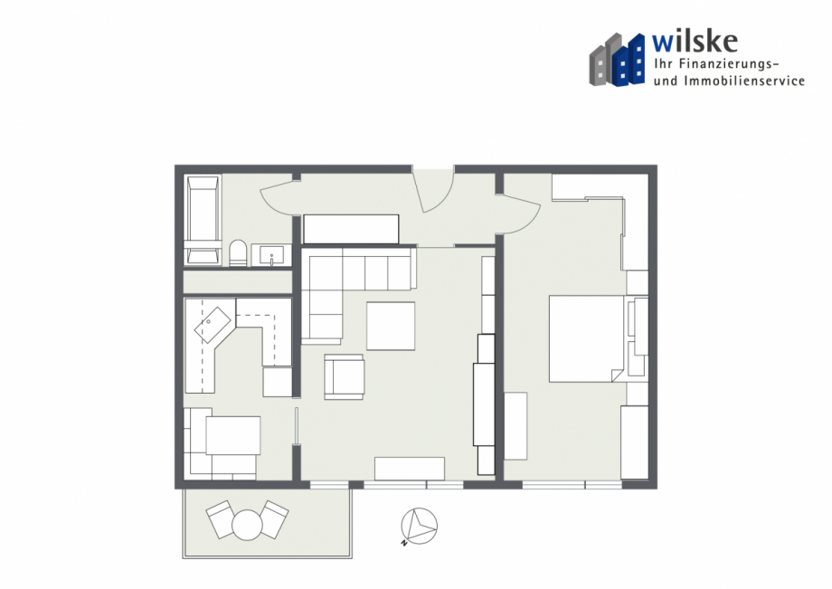 Grundriss einfach Wifim Etagenwohnung Ratingen