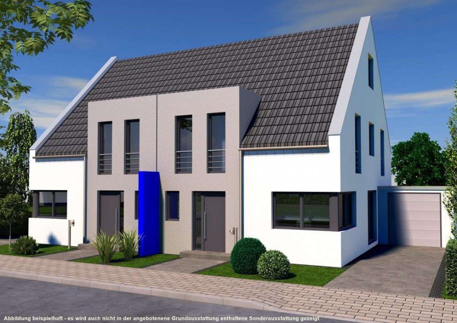 DHH 700- Vorderansicht bsp Doppelhaush�lfte Ratingen Lintorf