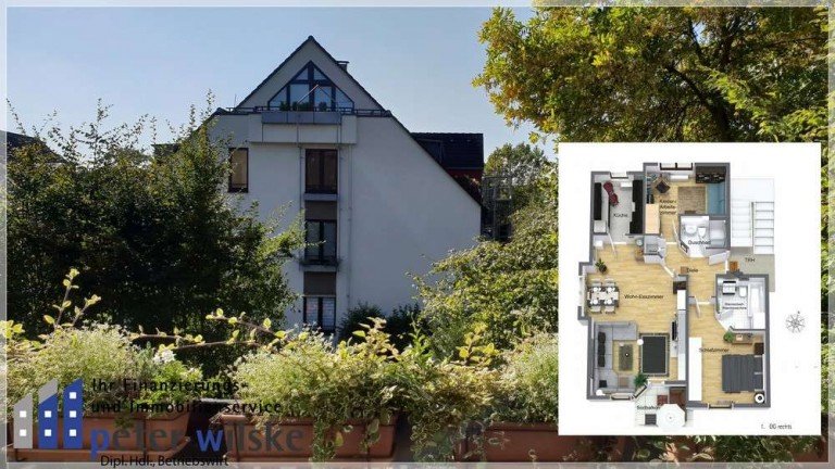 S�dbalkon Aussicht Ratingen Ost Wohnung Gediegenes Wohnen f�r die junge Familie in RTG-Ost - 3 Zi.+ toller Grundriss+ TG