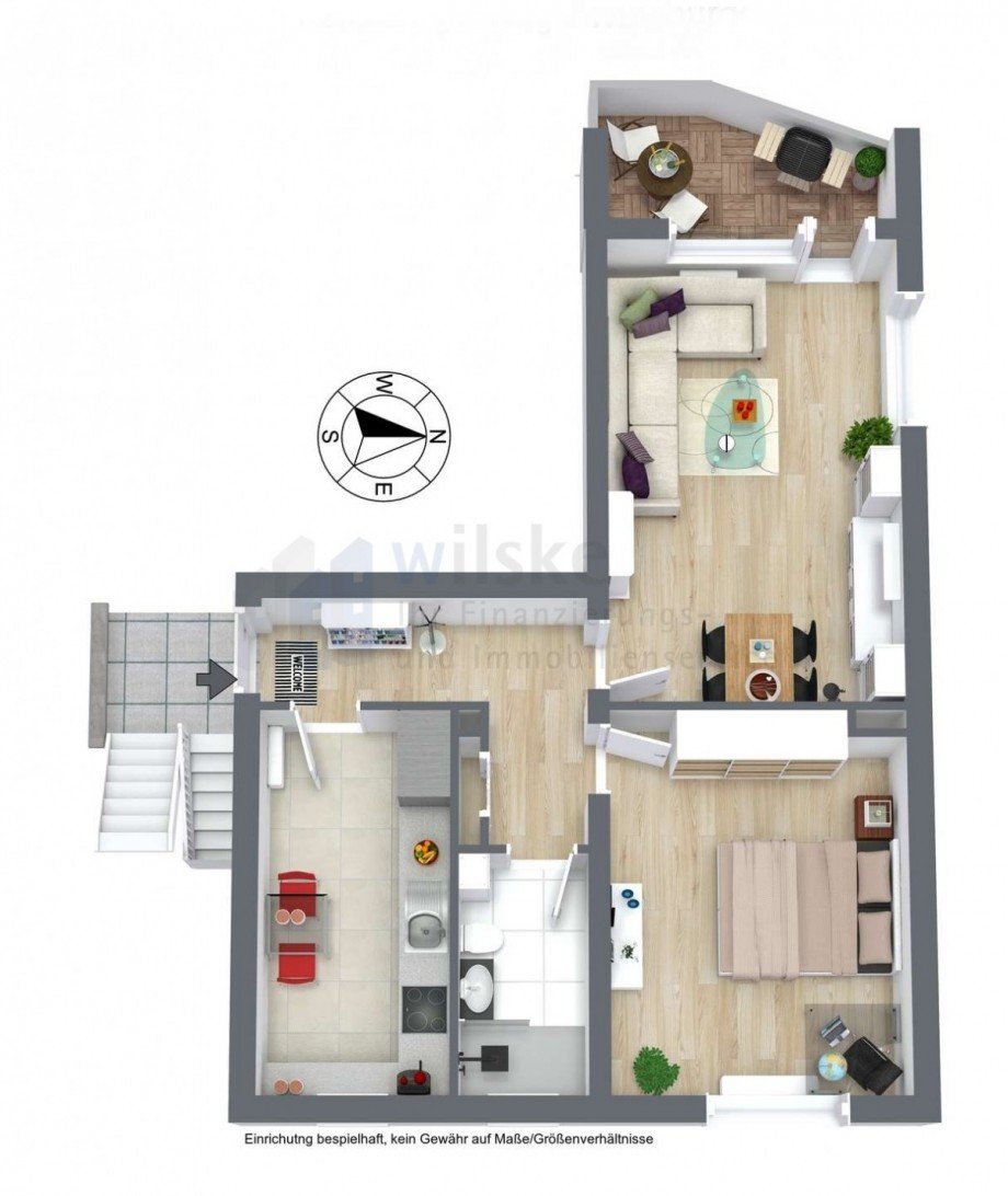 Grundriss Etagenwohnung D�sseldorf