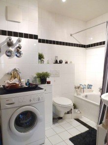 Badezimmer ***Reserviert*** Modern und gem�tlich - praktischer Schnitt und grandiose Dachterasse