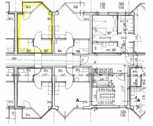 Grundriss 3. OG Pflegeappartement und Kapitalanlage-in der Seniorenwohnanlage  Arkanum  in Essen