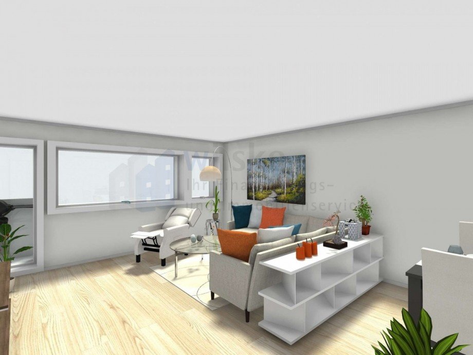 Wohnzimmer Etagenwohnung Ratingen