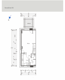 Grundriss EG Modernes Reihenendhaus: 141 qm + 5 Zimmer + 2 B�der + G�ste-WC + gro�er Garten **SP & Garage** in Lintorf