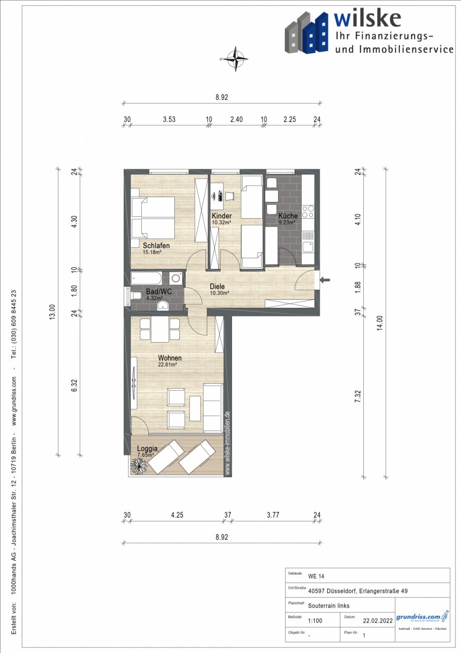 Grundriss neu mB Terrassenwohnung D�sseldorf