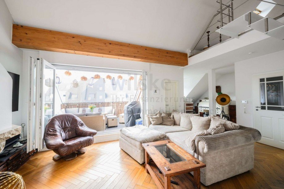 Wohnzimmer mt Kamin (11) Wohnung D�sseldorf