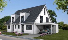 ZKW_06.06.2025_Vorderansicht Neubau Doppelhaush�lften, teilunterkellert,- inkl. Grundst�ck ZENTRAL in LINTORF *KfW 40*