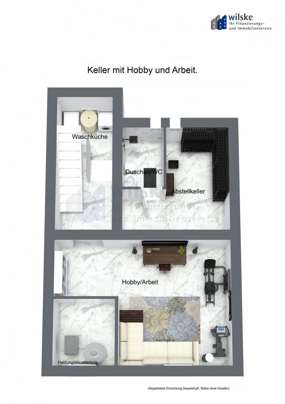 3D - Keller Hobby/Arbeit Reihenmittelhaus Oberhausen