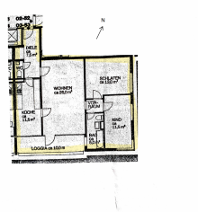 Grundriss ub Modernisierte 3- Zi.-Wohnung mit S�d-Ost-Loggia in zentraler Lage von Ratingen Ost
